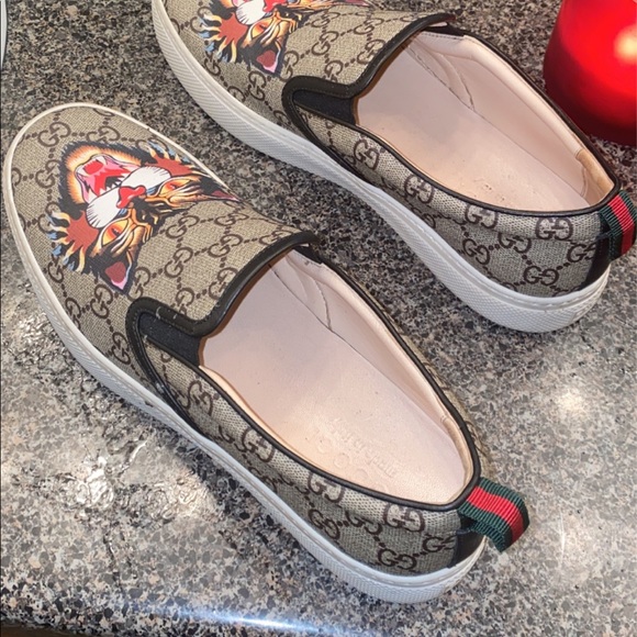 Gg supreme angry cat slip ons - Picture 4 of 11